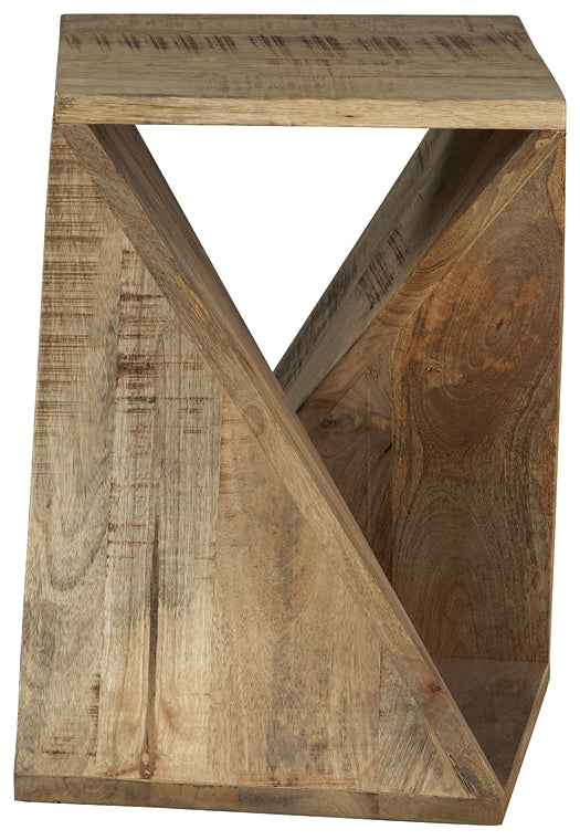 Zalemont Accent Table - Distressed Brown