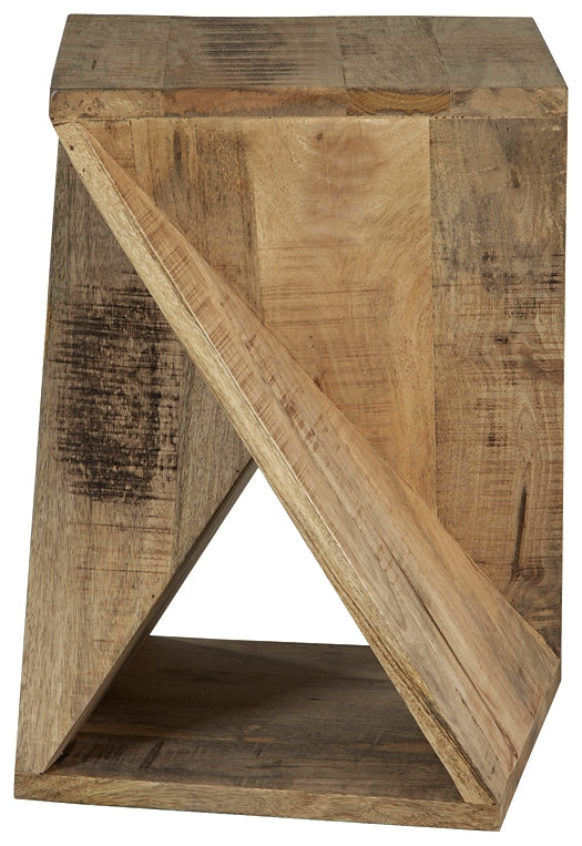 Zalemont Accent Table - Distressed Brown