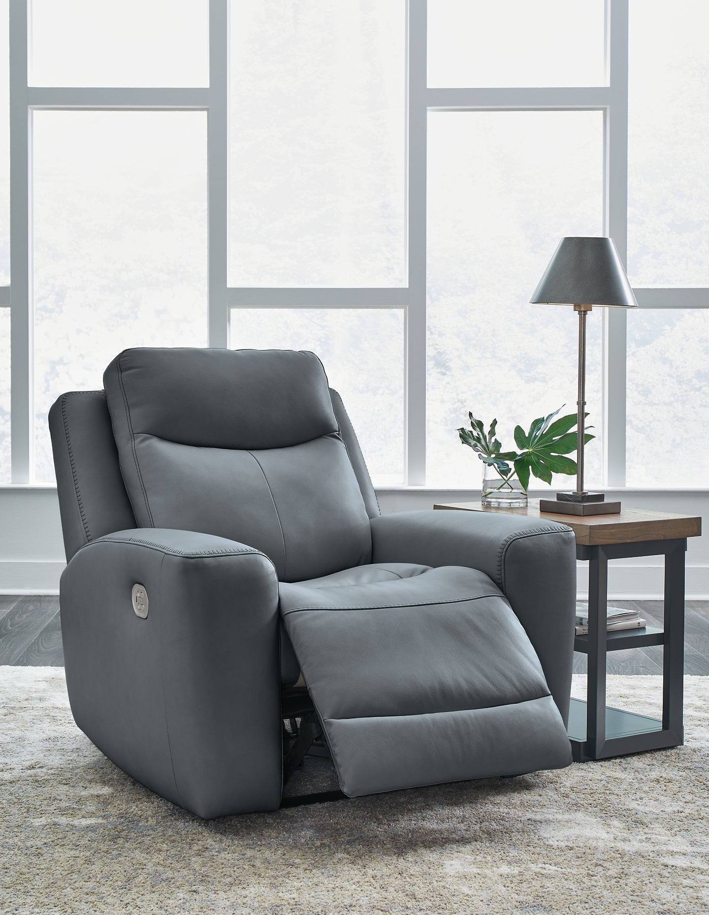 Mindanao Dual Power Leather Recliner