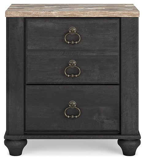 Nanforth Two Drawer Night Stand