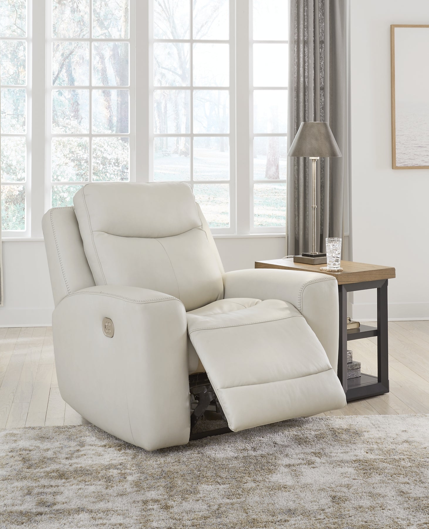 Mindanao Dual Power Leather Recliner