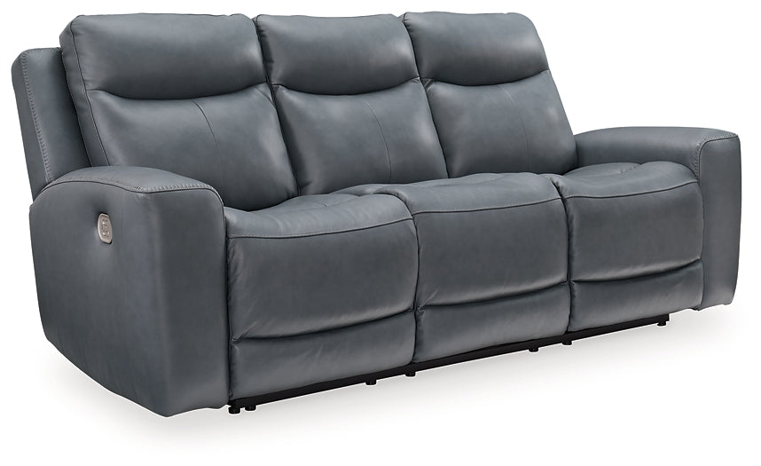 Mindanao Dual Power Leather Reclining Sofa