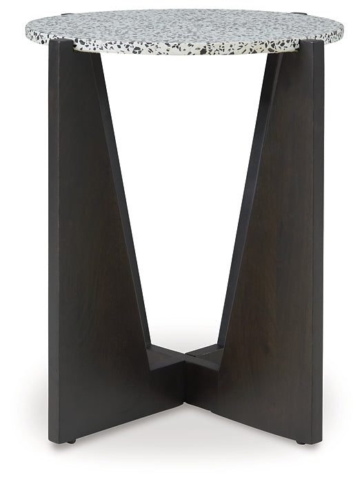 Tellrich Accent Table - Black/White