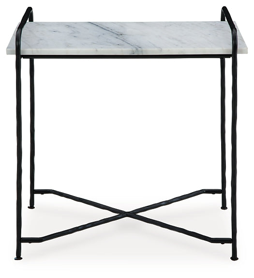Ashber Accent Table - White/Black