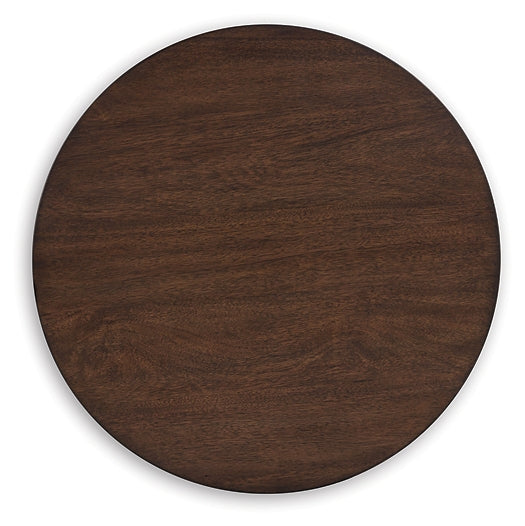 Korestone End Table - Dark Brown