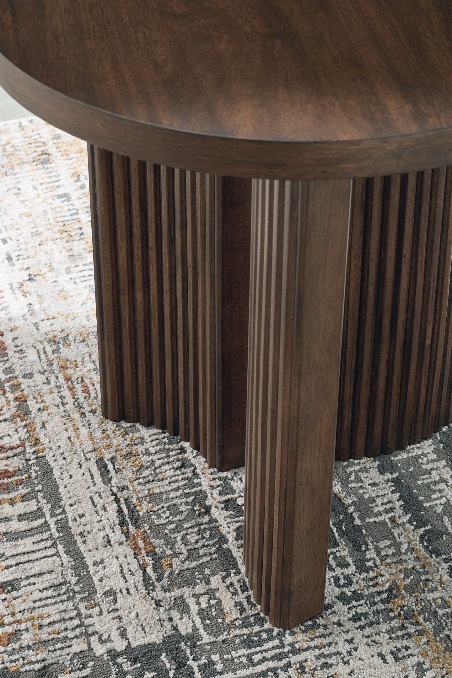 Korestone End Table - Dark Brown