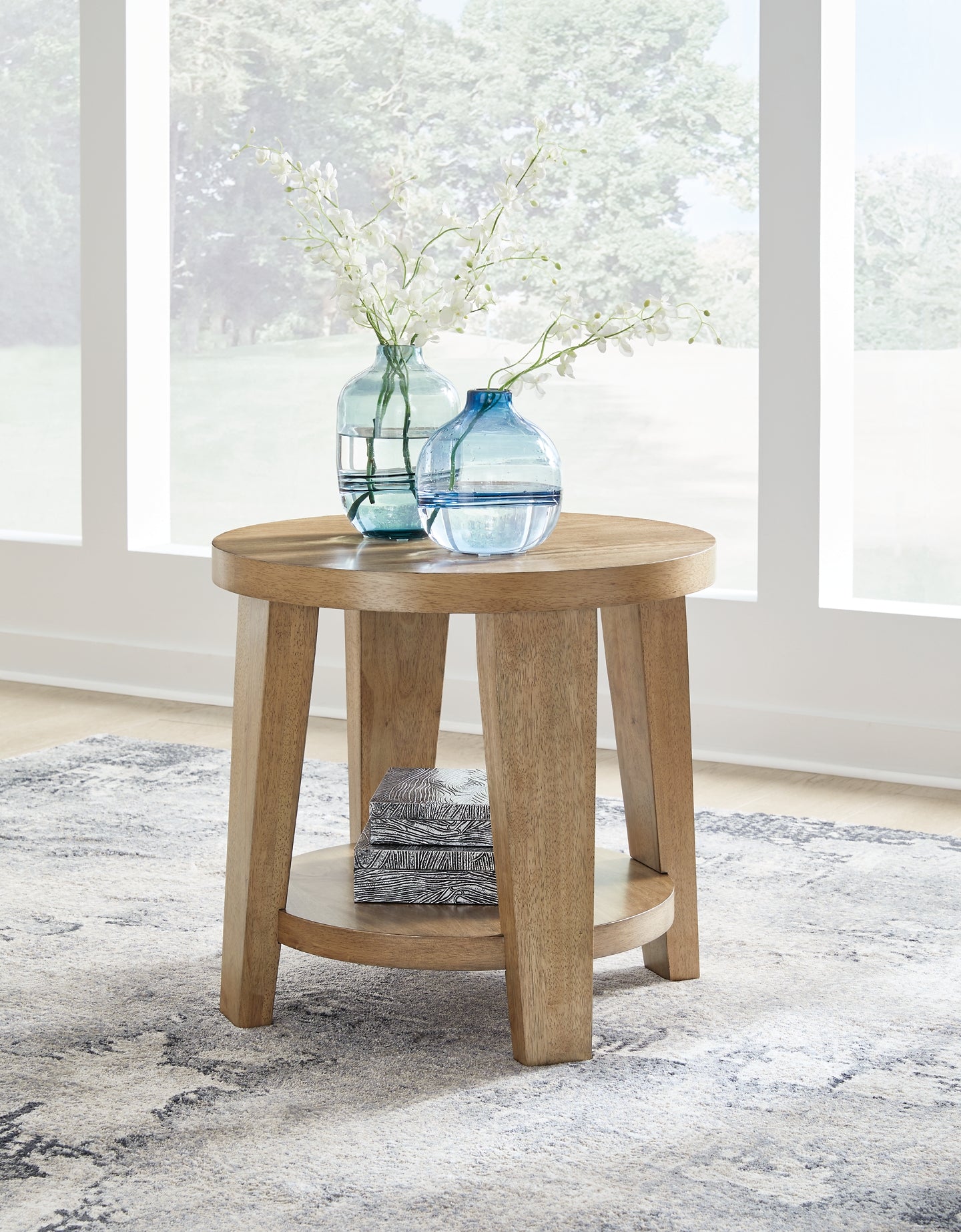 Kristiland End Table - Light Brown