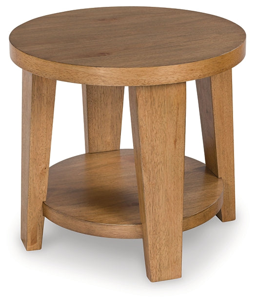 Kristiland End Table - Light Brown