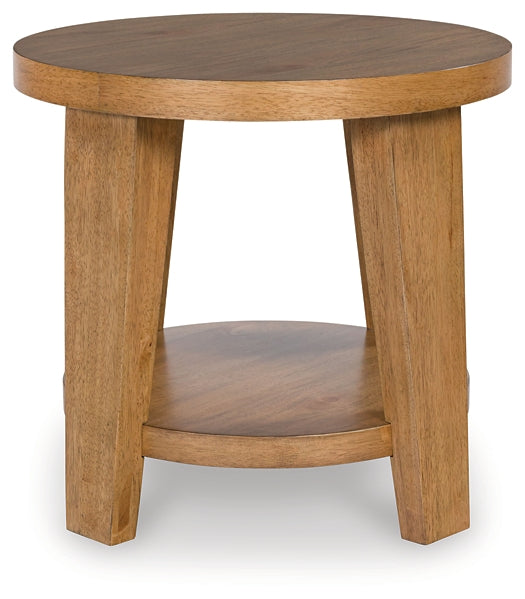 Kristiland End Table - Light Brown