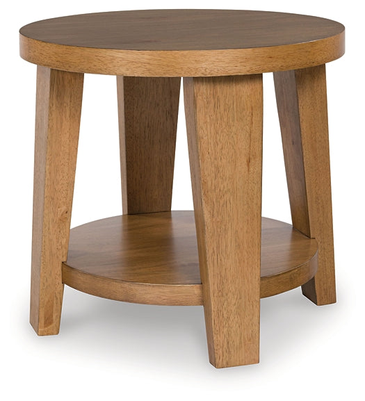 Kristiland End Table - Light Brown