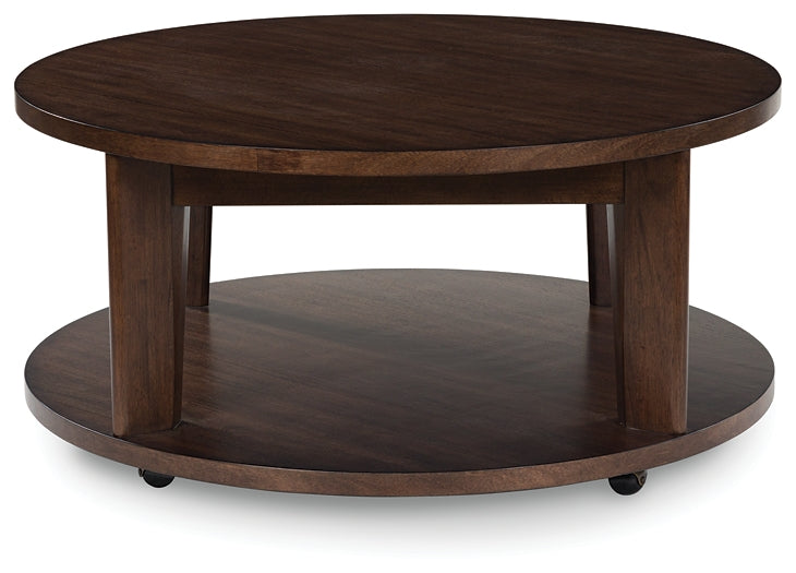 Korestone 2 Coffee Table - Dark Brown