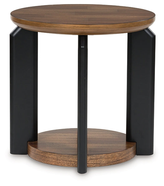 Kraeburn End Table - Brown/Black