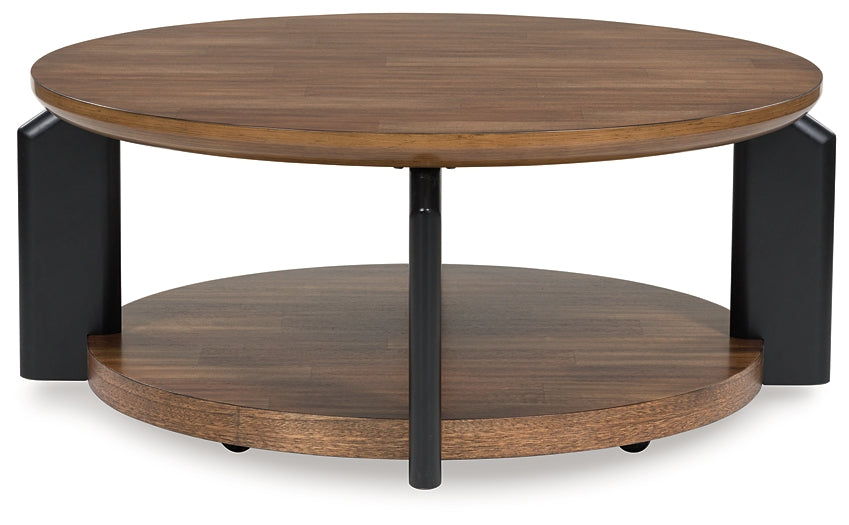 Kraeburn Coffee Table - Brown/Black