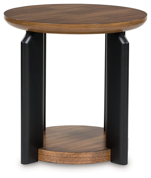 Kraeburn End Table - Brown/Black