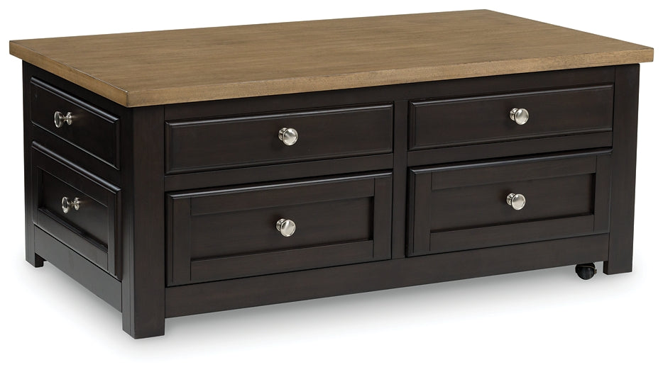 Drazmine Lift Top Coffee Table - Brown
