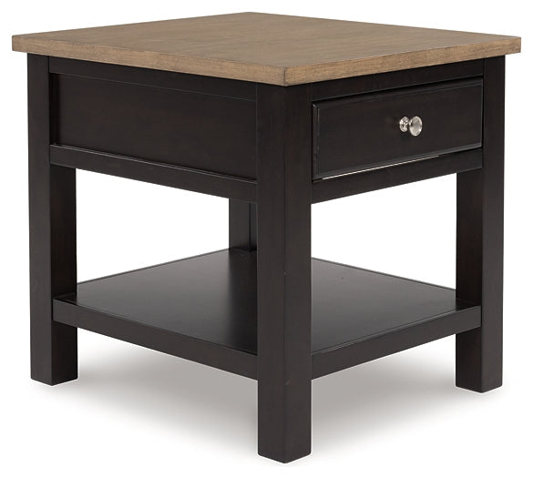 Drazmine End Table - Brown