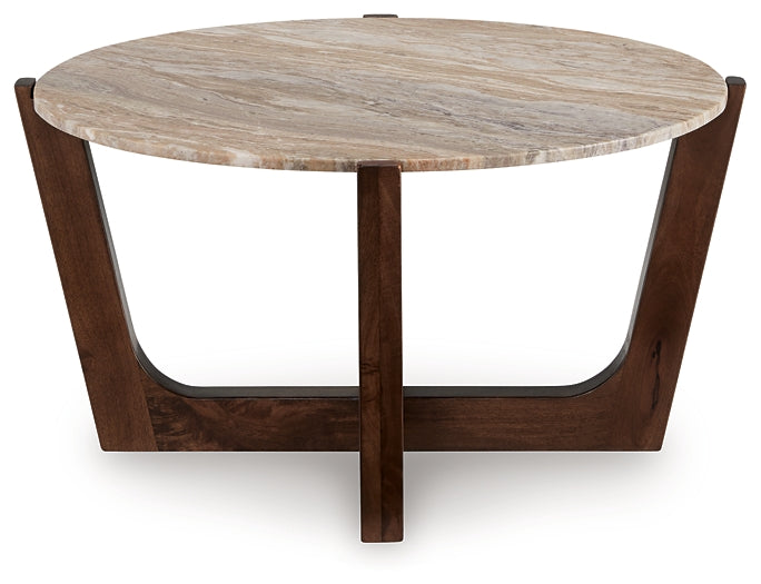 Tanidore Coffee Table - Warm Brown