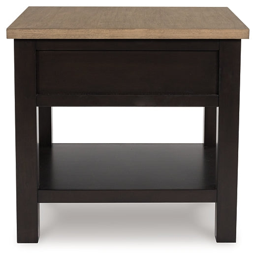 Drazmine End Table - Brown