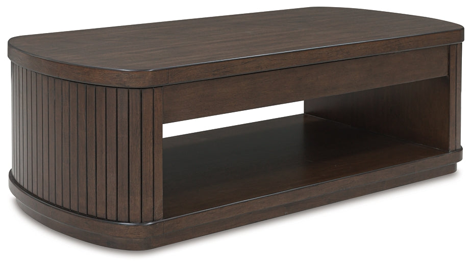Korestone Lift Top Coffee Table - Dark Brown