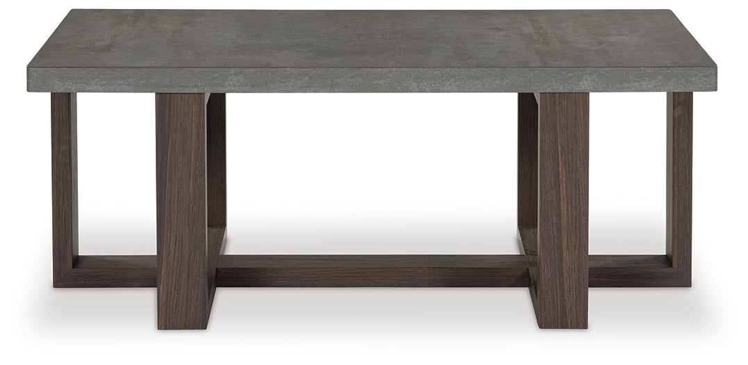 Dynnford 3-Piece Table Set - Gray/Brown