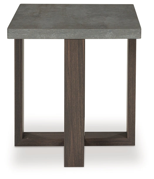 Dynnford 3-Piece Table Set - Gray/Brown