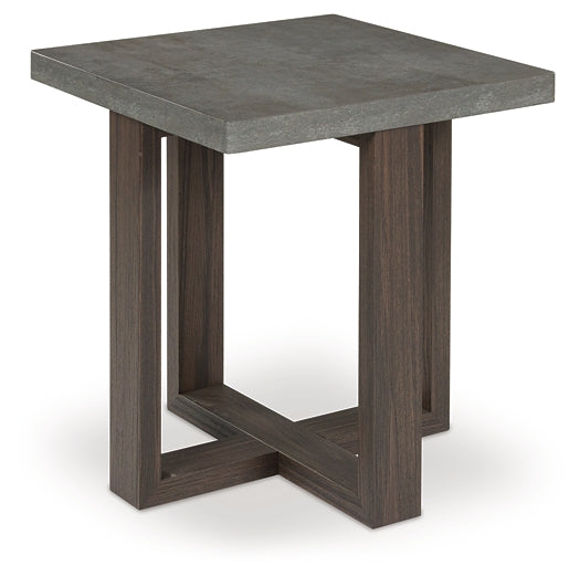 Dynnford 3-Piece Table Set - Gray/Brown