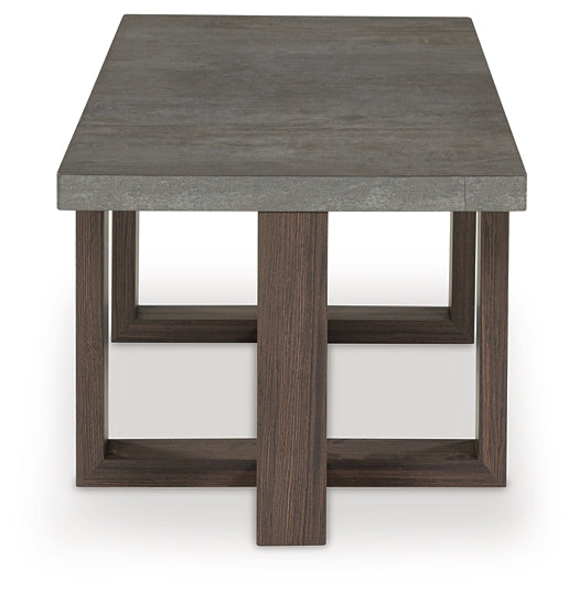 Dynnford 3-Piece Table Set - Gray/Brown