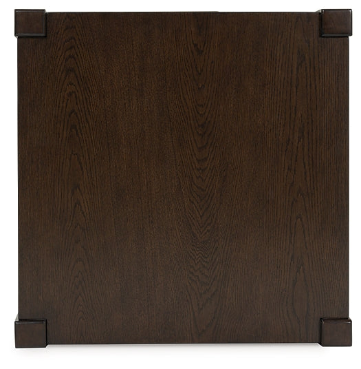 Breckington End Table - Dark Brown