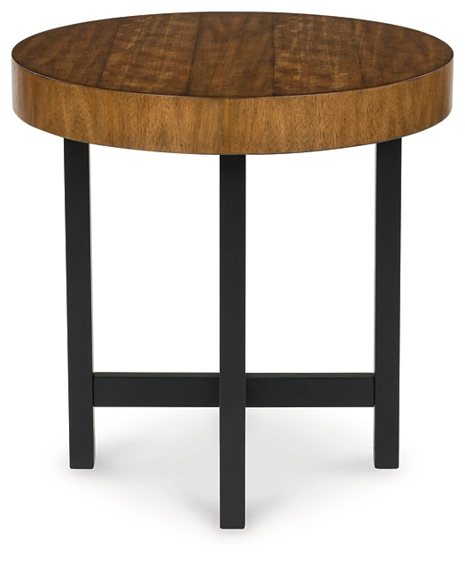 Steenlage 2-Piece Table Set - Brown/Black