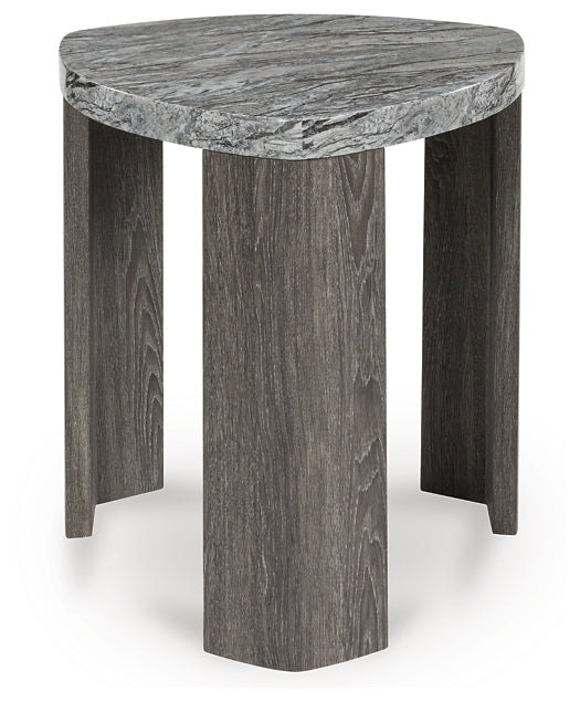 Surmour End Table - Gray/Brown
