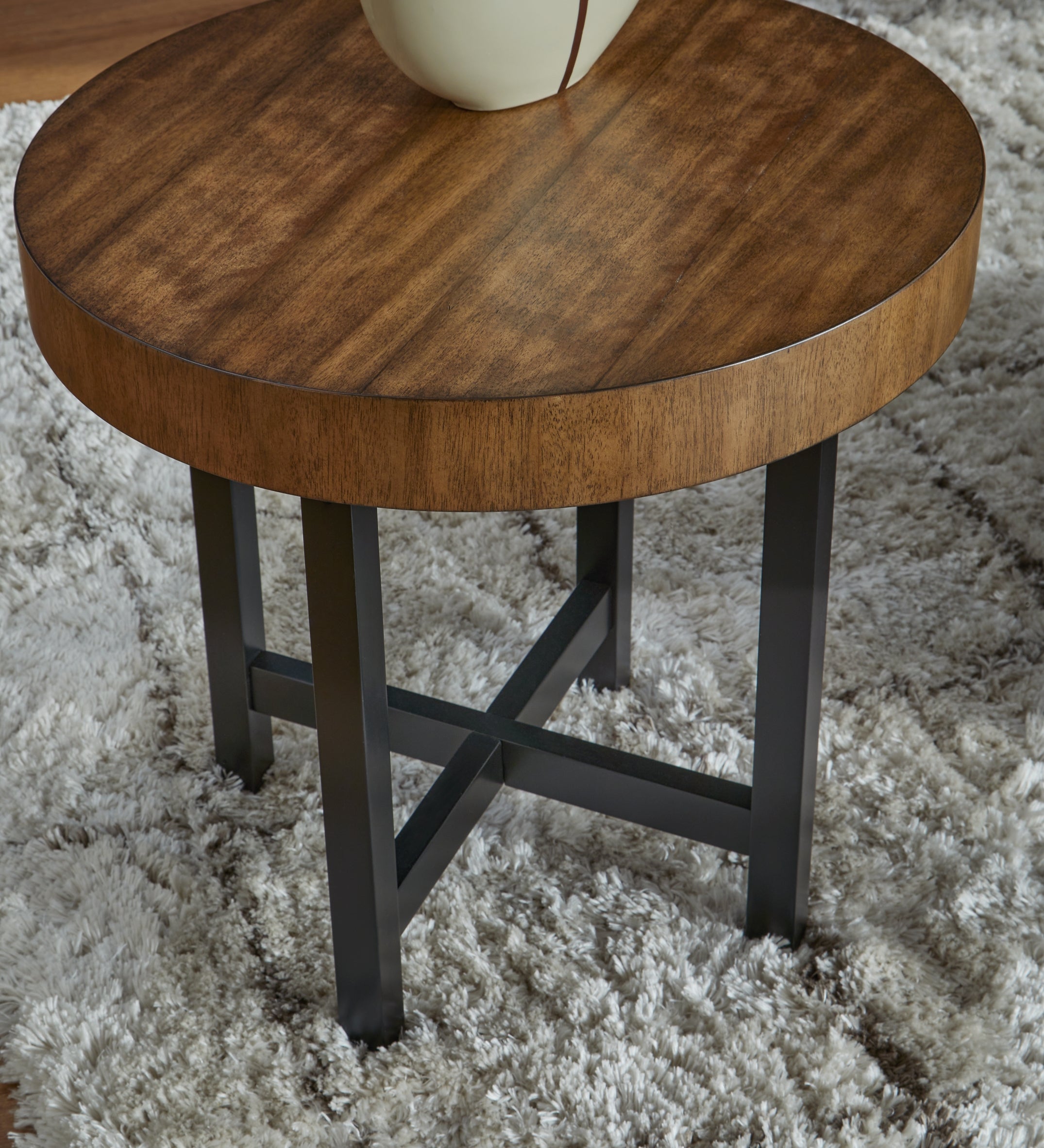 Steenlage 2-Piece Table Set - Brown/Black