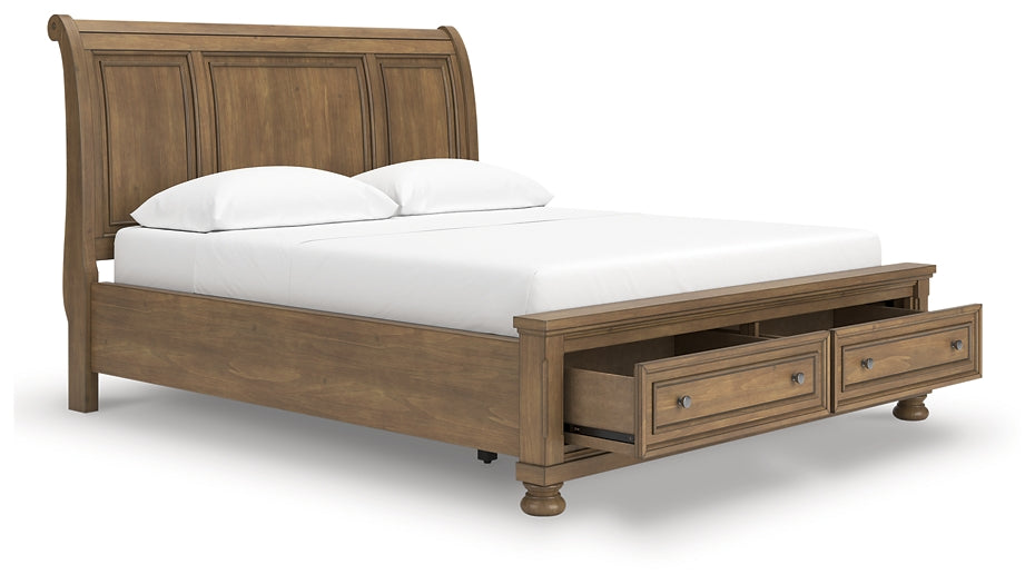 Feddinger California King Storage Sleigh Bed