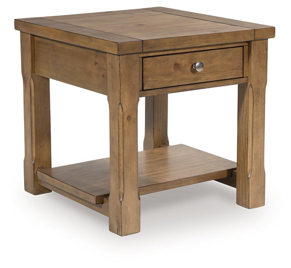 Vandenmore End Table - Medium Brown
