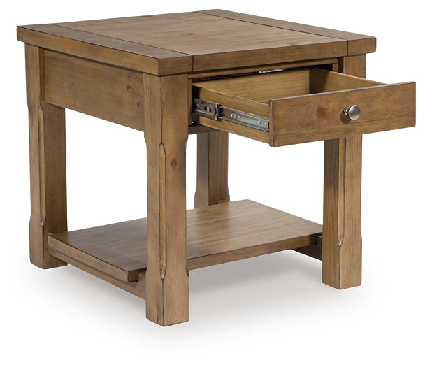 Vandenmore End Table - Medium Brown
