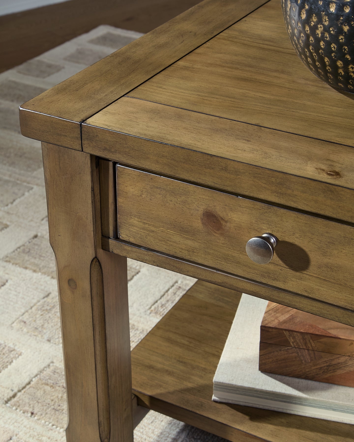 Vandenmore End Table - Medium Brown