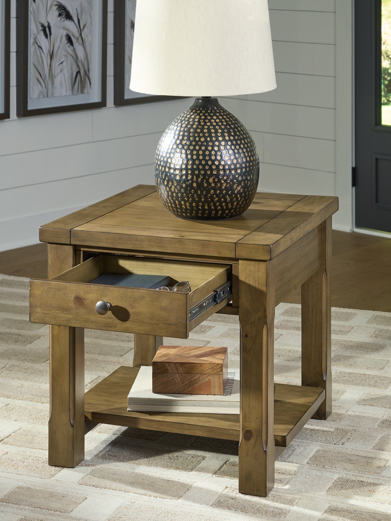 Vandenmore End Table - Medium Brown