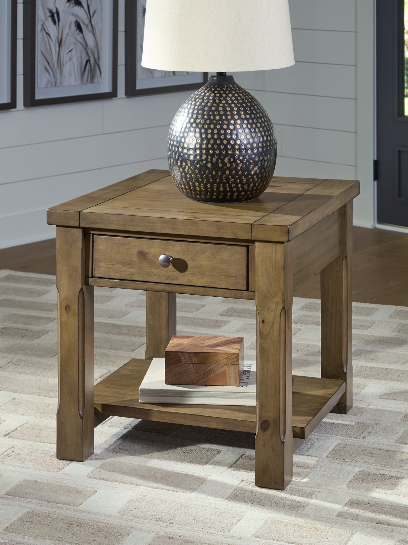 Vandenmore End Table - Medium Brown