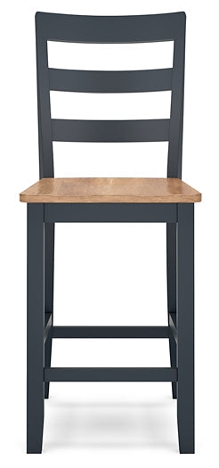 Gesthaven Counter Height Dining Table and 2 Barstools