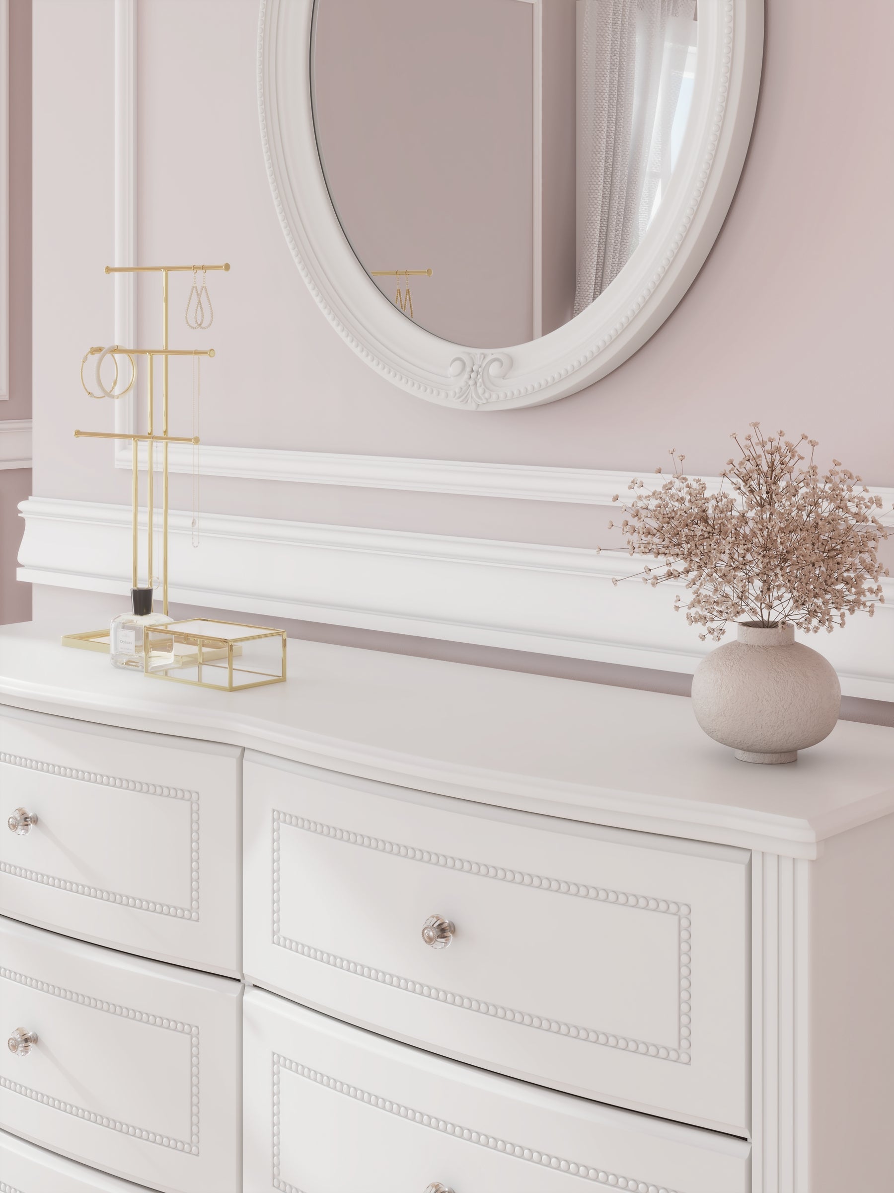 Kozlani Dresser and Mirror