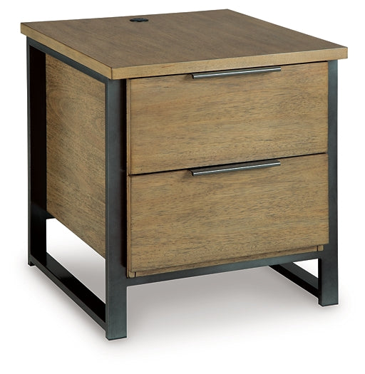 Montia End Table - Light Brown