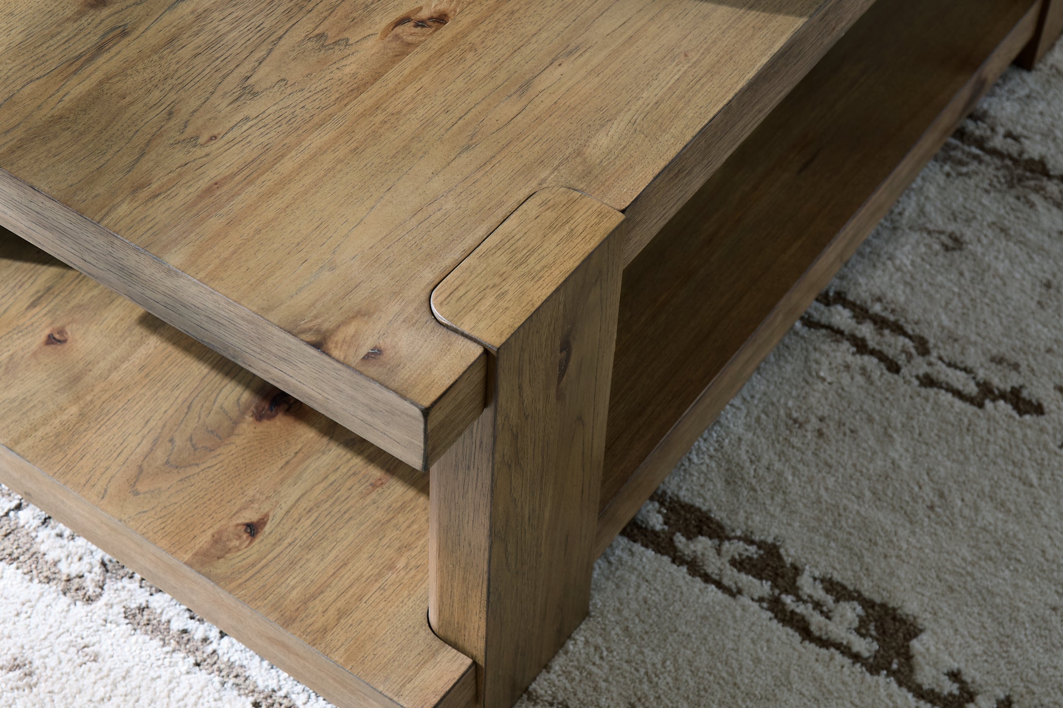 Flangren Coffee Table - Light Brown