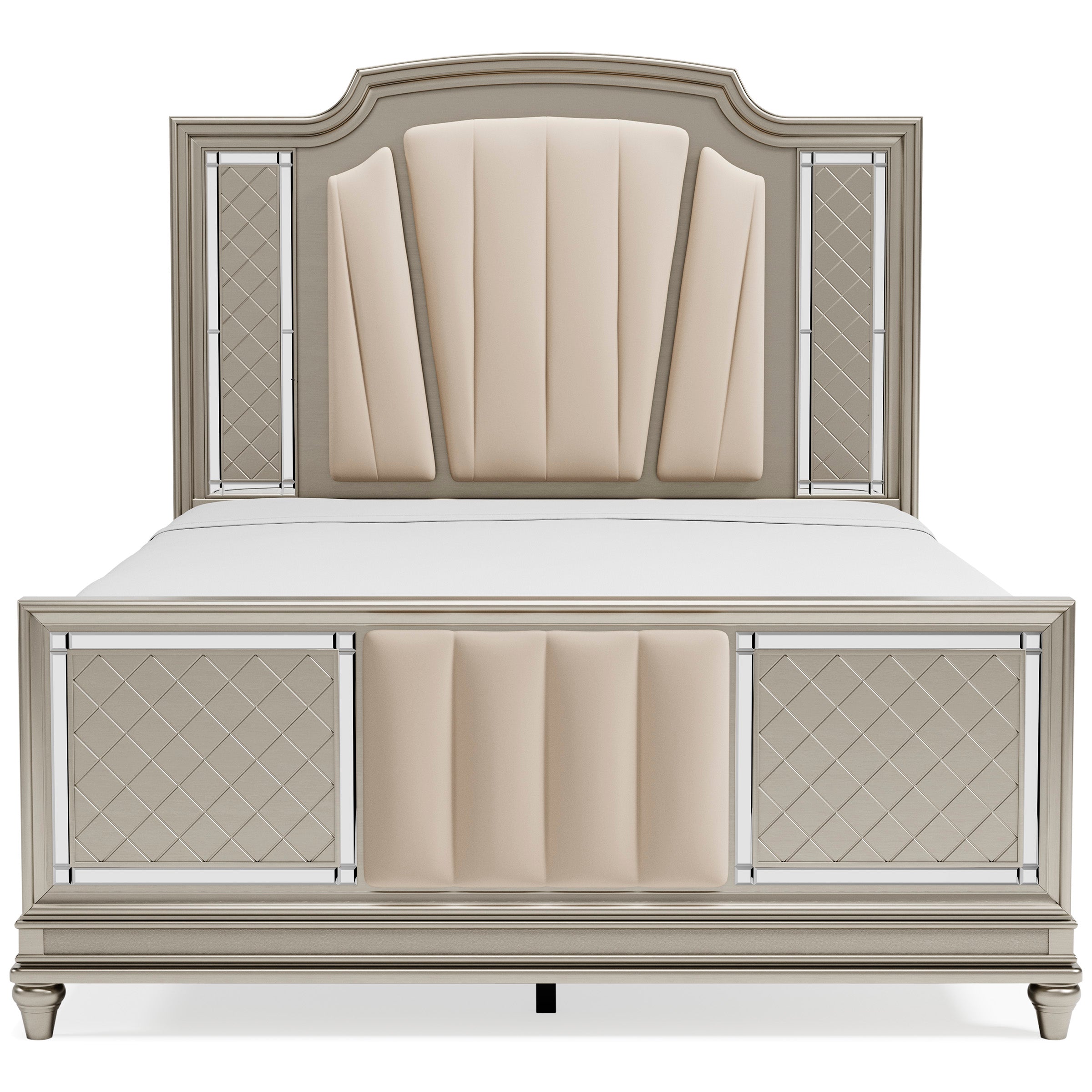 Chevanna Queen Panel Bed with Mirrored Dresser