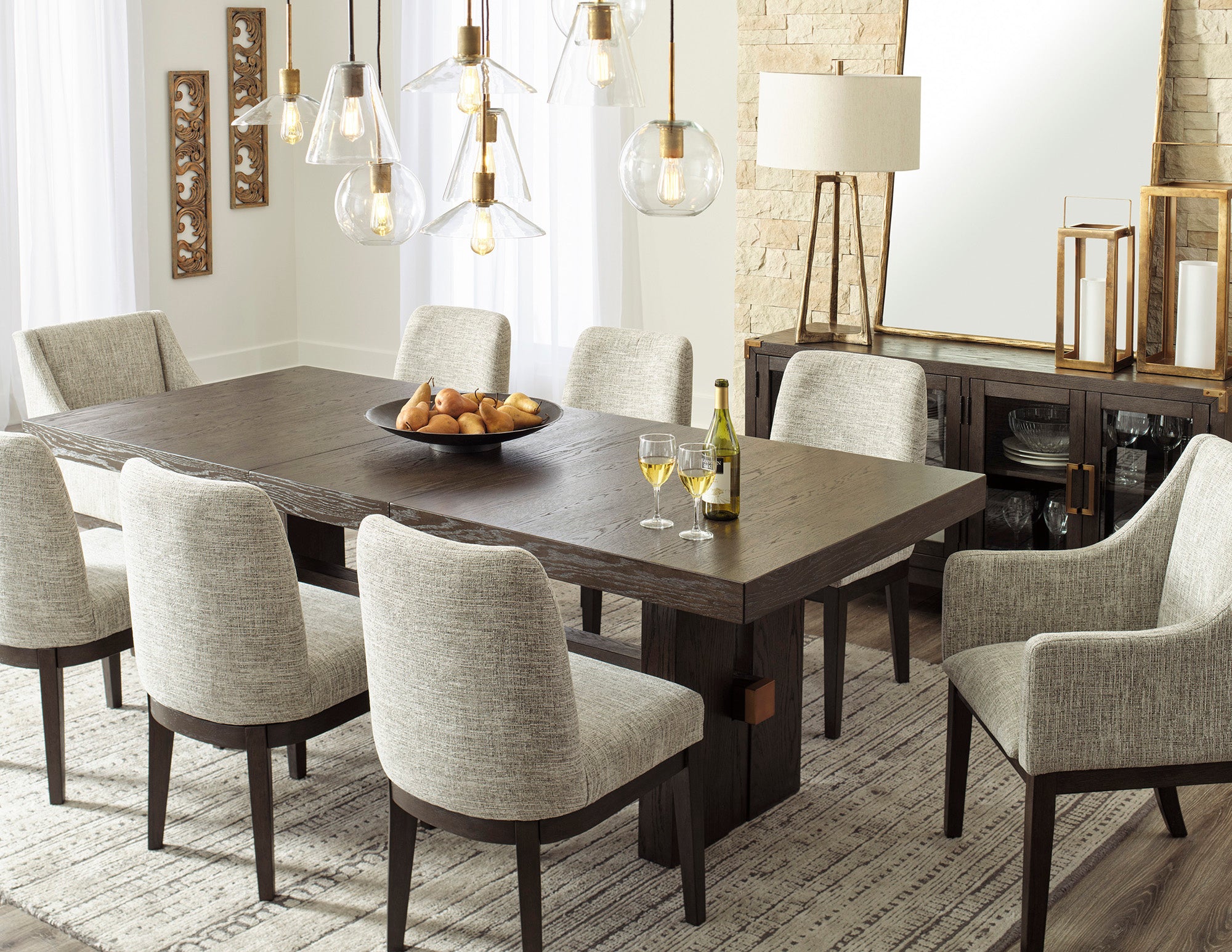 Burkhaus Extendable Dining Table and 6 Chairs