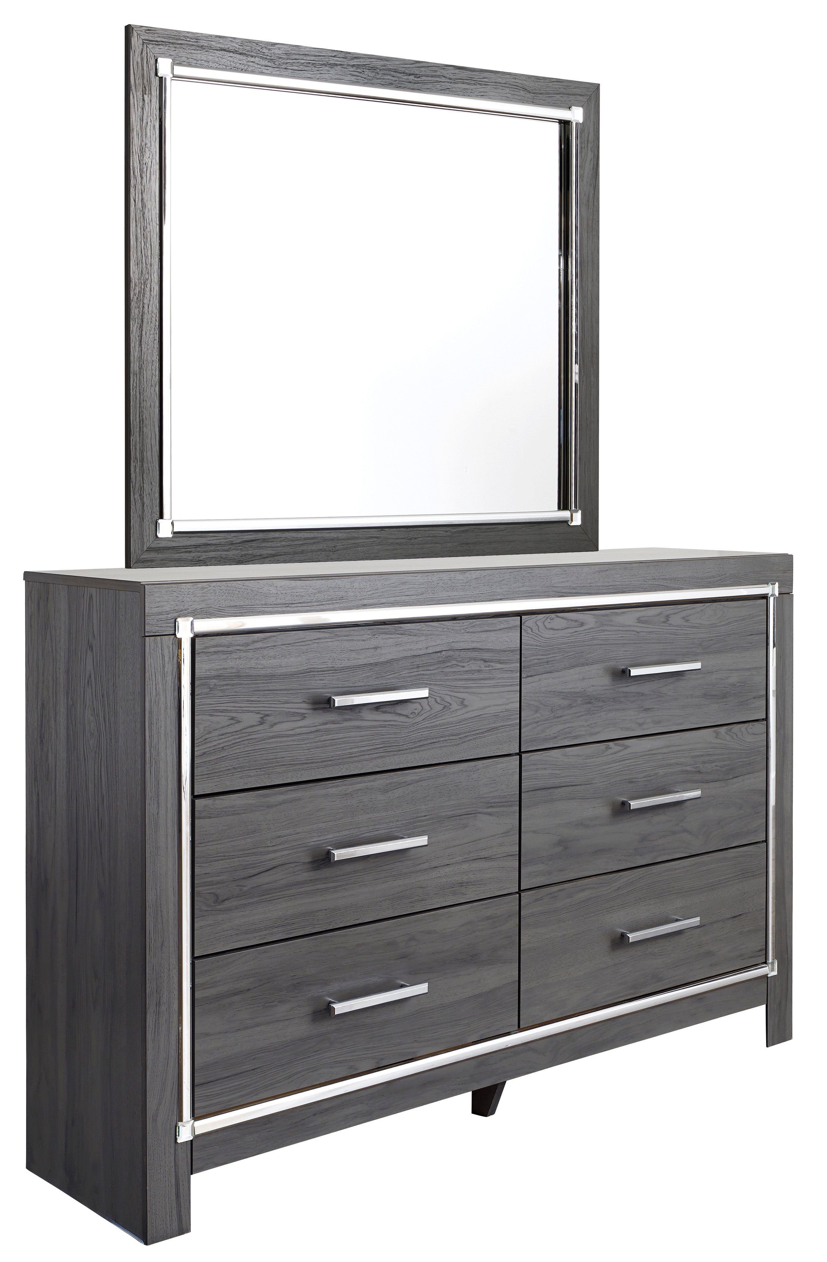 Lodanna Gray Dresser and Mirror