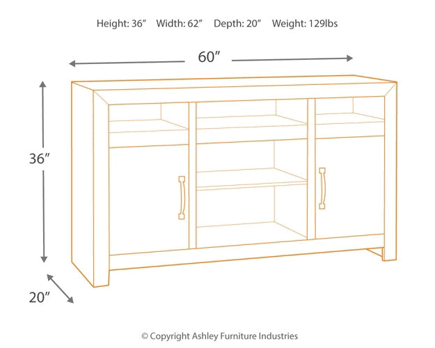 Mayflyn LG TV Stand w/Fireplace Option