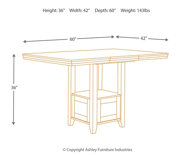 Ralene RECT DRM Counter EXT Table