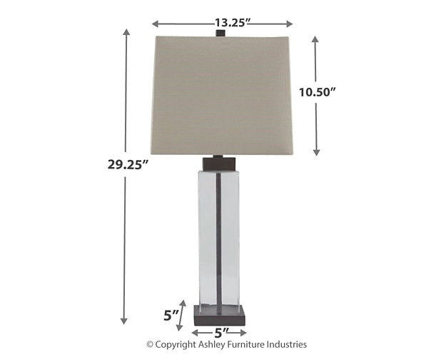 Alvaro Glass Table Lamp (2/CN)