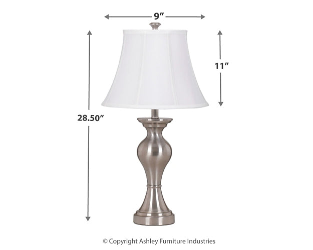 Rishona Metal Table Lamp (2/CN)