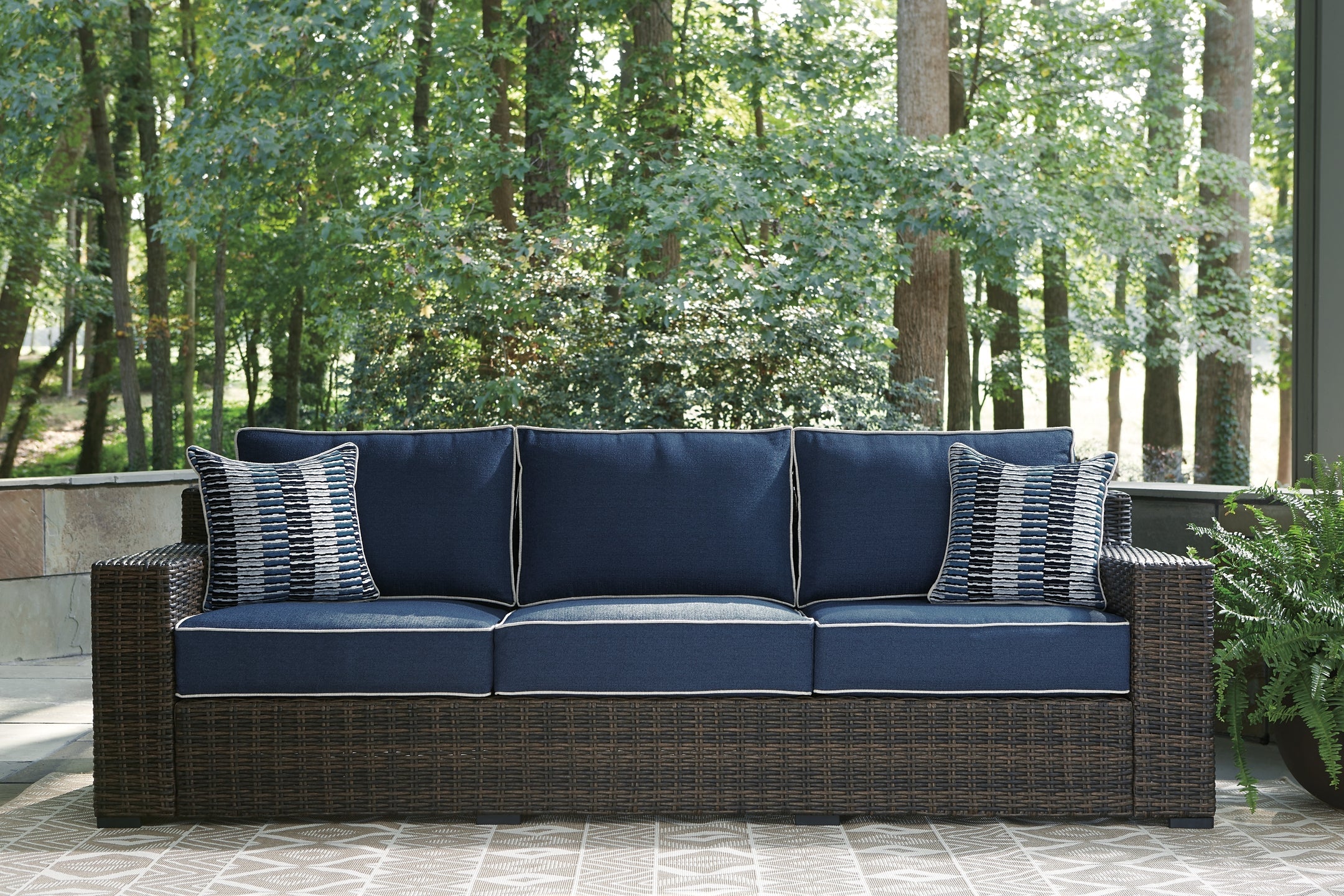 Grasson Lane Outdoor Sofa, Loveseat and Ottoman