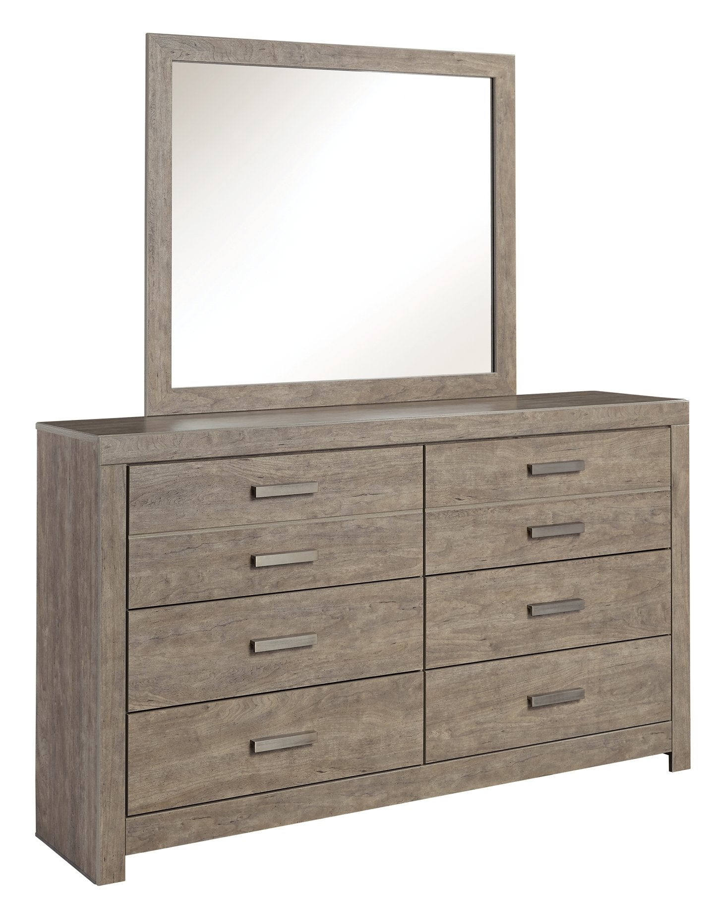 Culverbach King Panel Bed with Mirrored Dresser